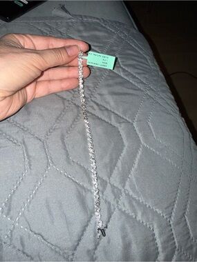 Silver natural diamonds 7.5 size Tennis Bracelet - Women Accessories